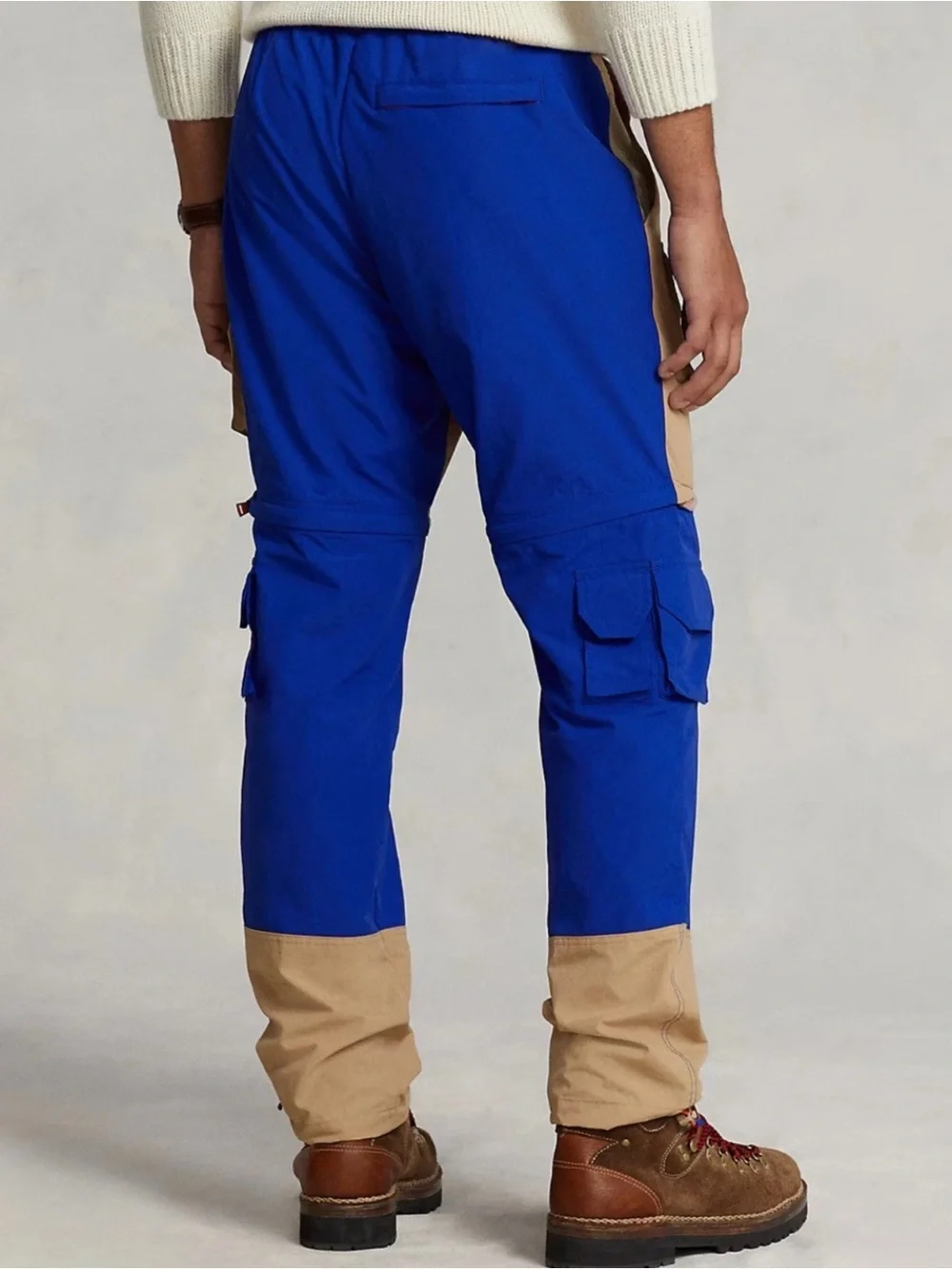 POLO RALPH LAUREN CONVERTIBLE WATER-RESISTANT WINDBREAKER PANTS TO SHORTS LARGE
